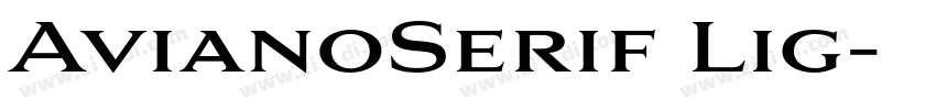 AvianoSerif Lig字体转换